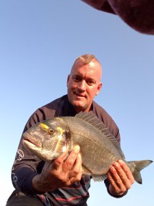 Lee treeby with a Gilthead Bream of 5lb 5oz