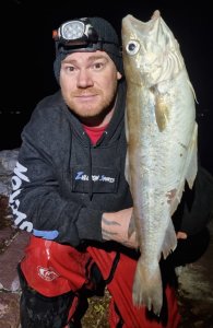 Andy Webb with a Whiting of 1lb 13oz 8dr
