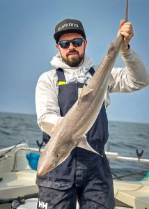 Chris Way with a Spurdog of 12lb 8oz