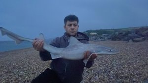 Josh Clark with a Smoothhound of 8lb 1oz