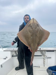 Matthew Parry with a Blonde Ray of 24lb 8oz