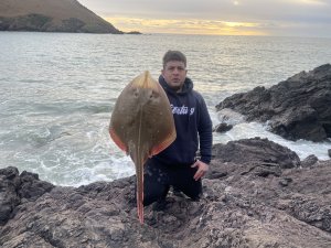 Josh Clark with a Small Eyed Ray of 8lb 6oz