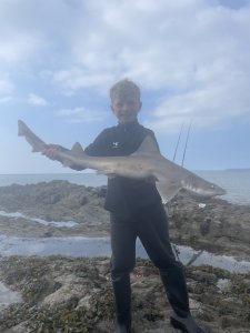 J j Clark with a Smoothhound of 8lb 10oz