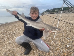 J j Clark with a Smoothhound of 6lb 5oz