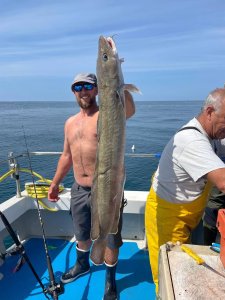 David Lowther with a Ling of 18lb 0oz