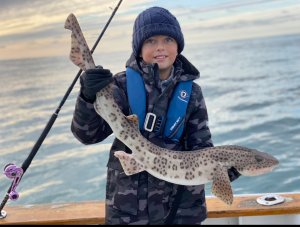 Harry Farley with a Bull Huss of 9lb 7oz